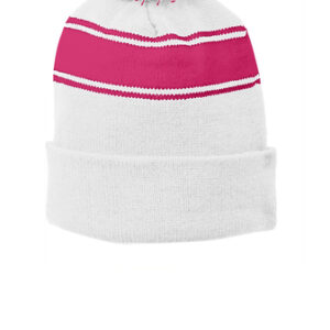 LONGFELLOW: Sport Tek Knit Striped Hat - Image 2